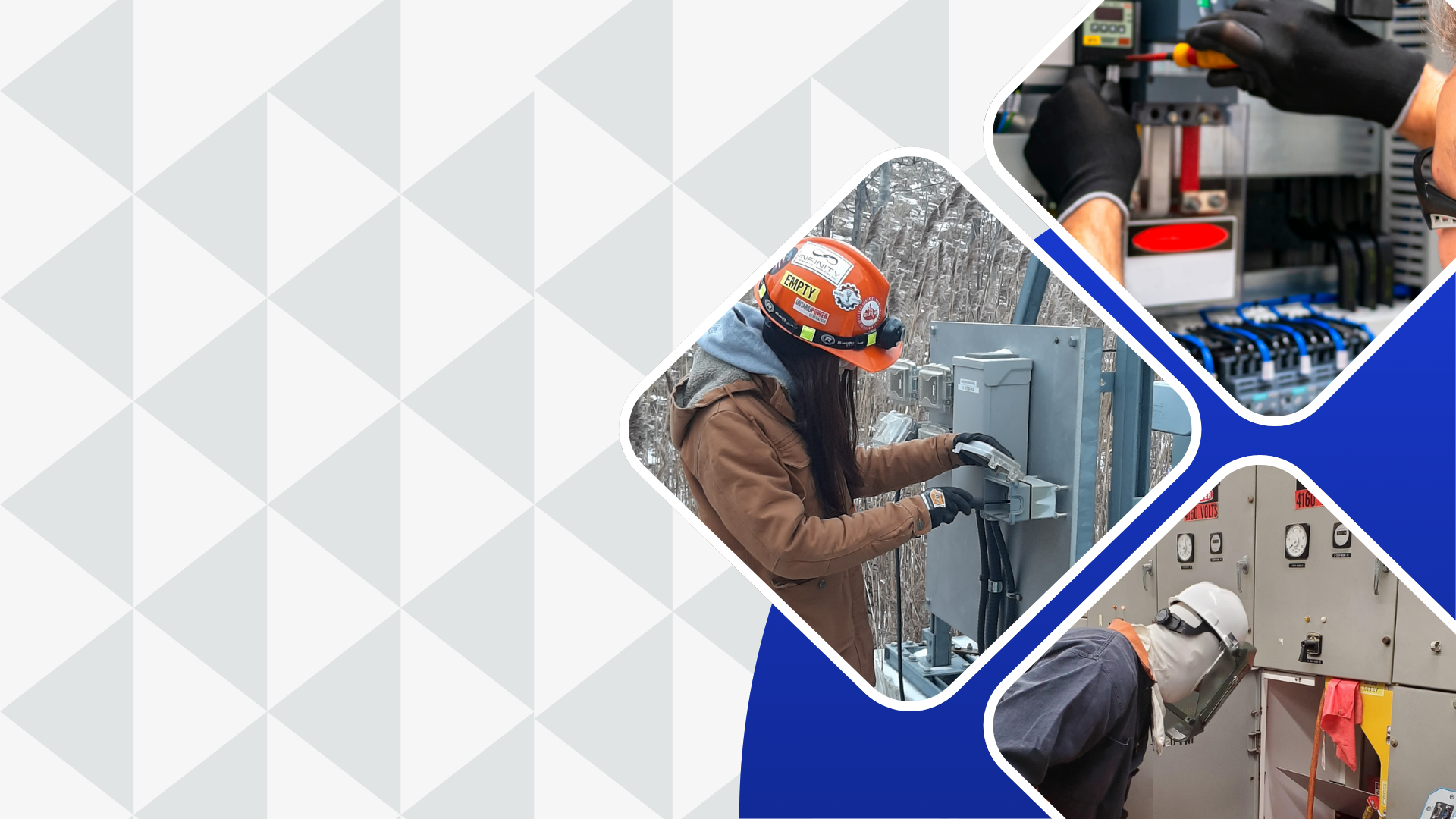 IGS female employee in a company truck